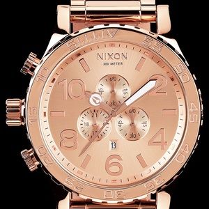 Nixon Rose Gold 51-30 Oversized Watch